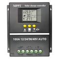 LAIRTPOW MPPT Solar Controller 30A/ 60A/80A/100A 12V 24V 36V 48V AUTO Battery Charger with LCD