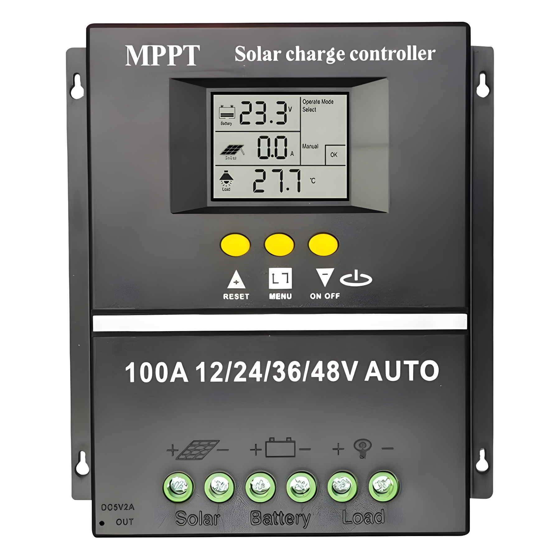 LAIRTPOW MPPT Solar Controller 30A/ 60A/80A/100A 12V 24V 36V 48V AUTO Battery Charger with LCD