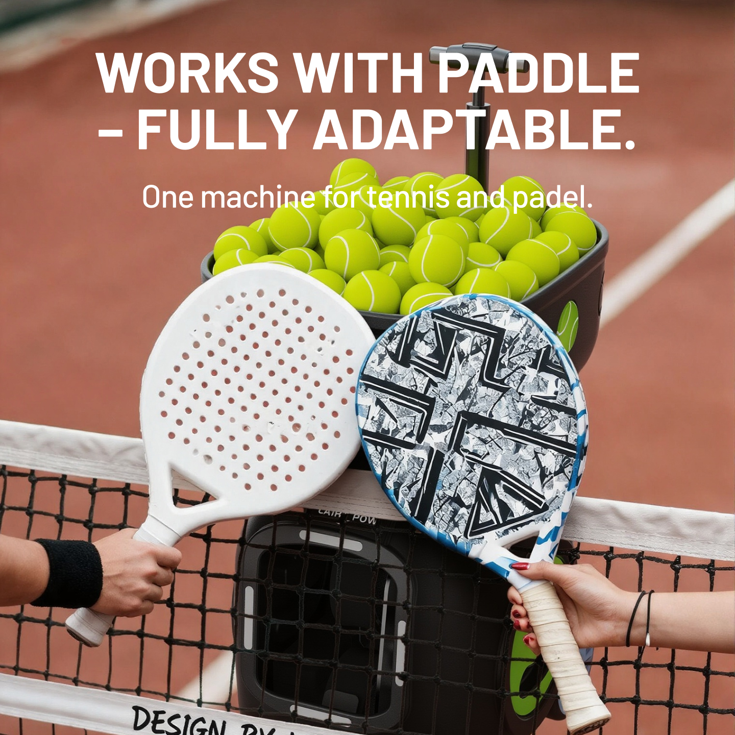 【New】LAIRTPOW LT5 Tennis Serving Machine, 120+ Ball Capacity, 4-6h Long Battery Life, for Tennis and Paddle Tennis Training