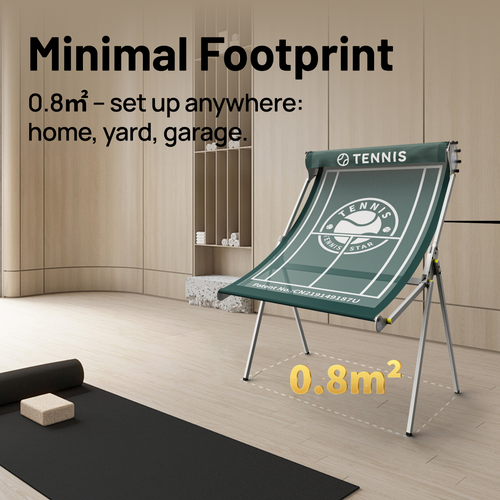 New Folding Tennis Single-person Practice Machine, Home Tennis Practice Rack, Tennis Rebound Net