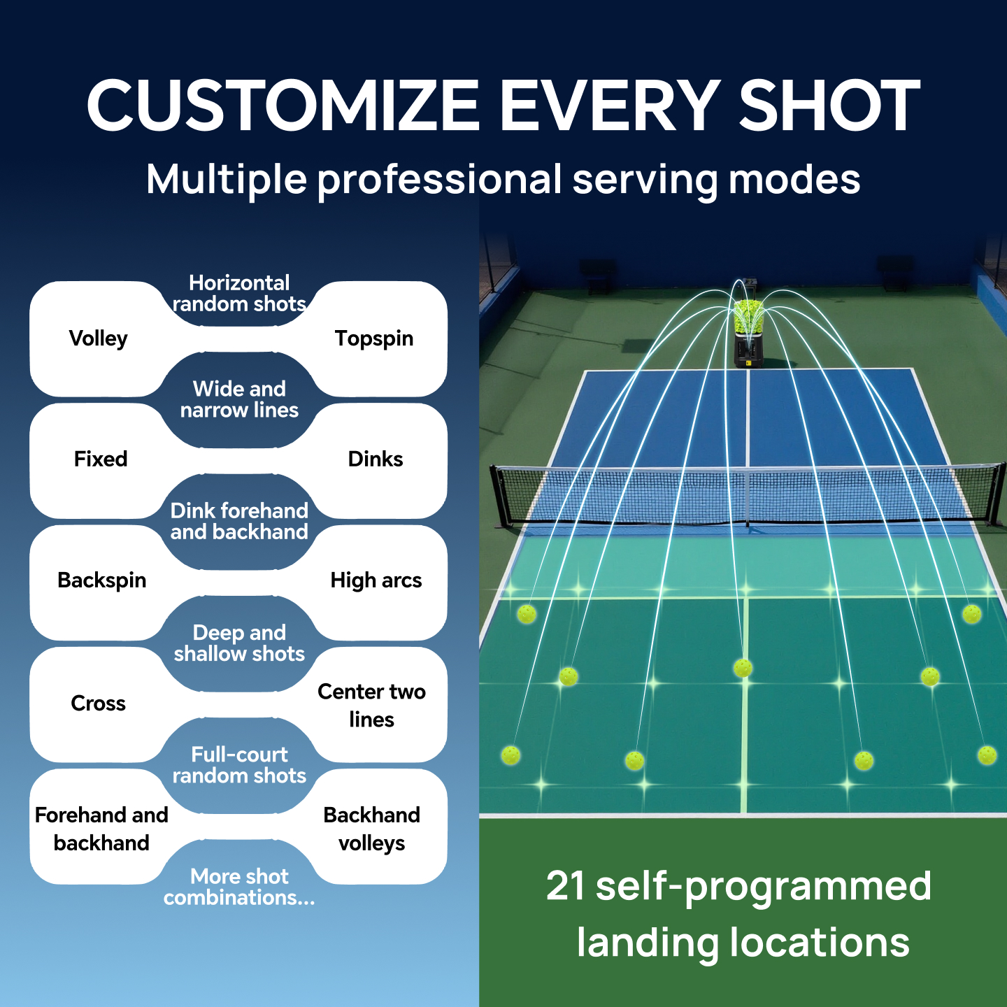 【New】LAIRTPOW LP6 Professional AI Pickleball Machine,100 Ball Capacity, Control via AI Voice, APP & Remote, 4-6h Battery Life, Only for Pickleball Training