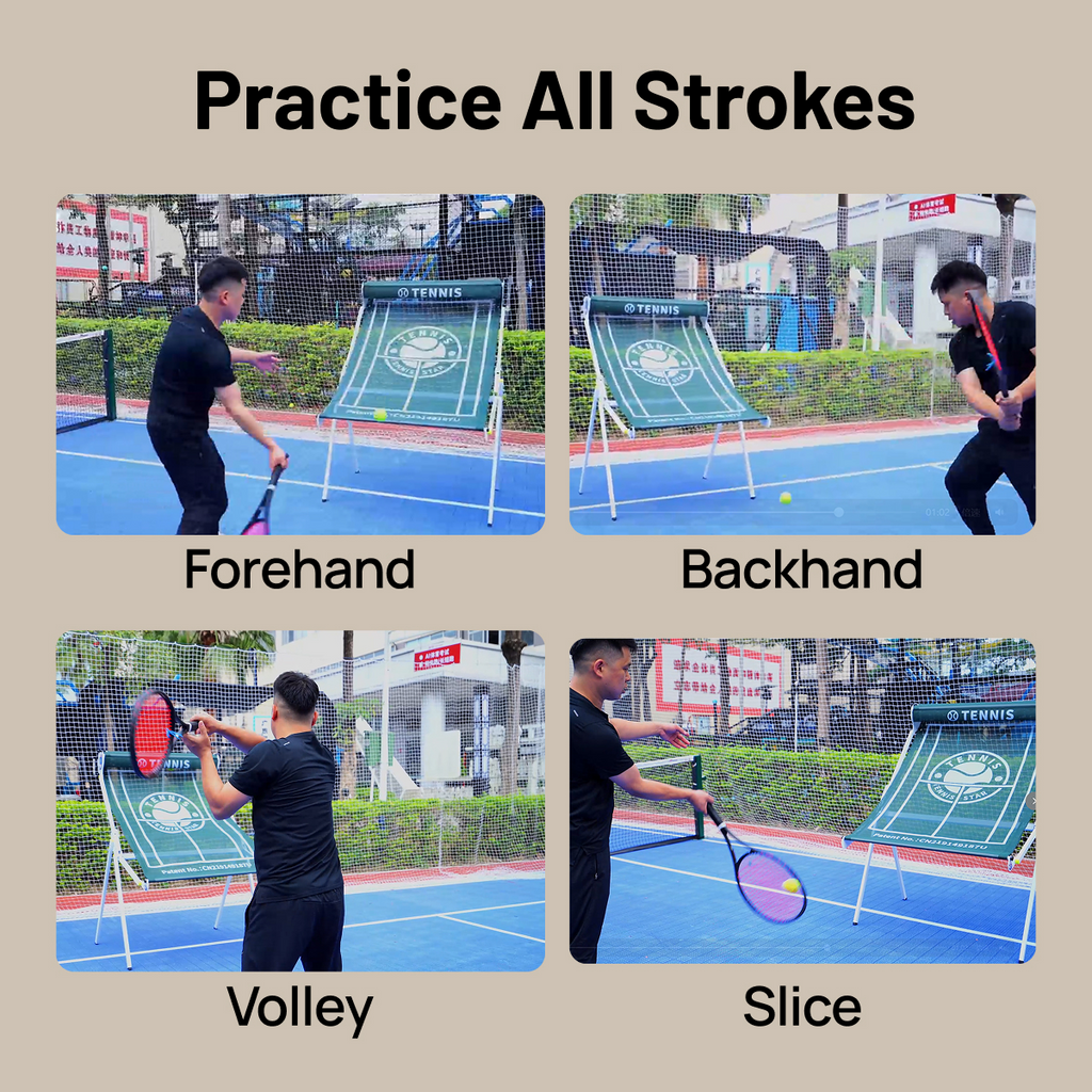 New Folding Tennis Single-person Practice Machine, Home Tennis Practice Rack, Tennis Rebound Net