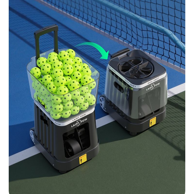 【New】LAIRTPOW LP6 Professional AI Pickleball Machine,100 Ball Capacity, Control via AI Voice, APP & Remote, 4-6h Battery Life, Only for Pickleball Training