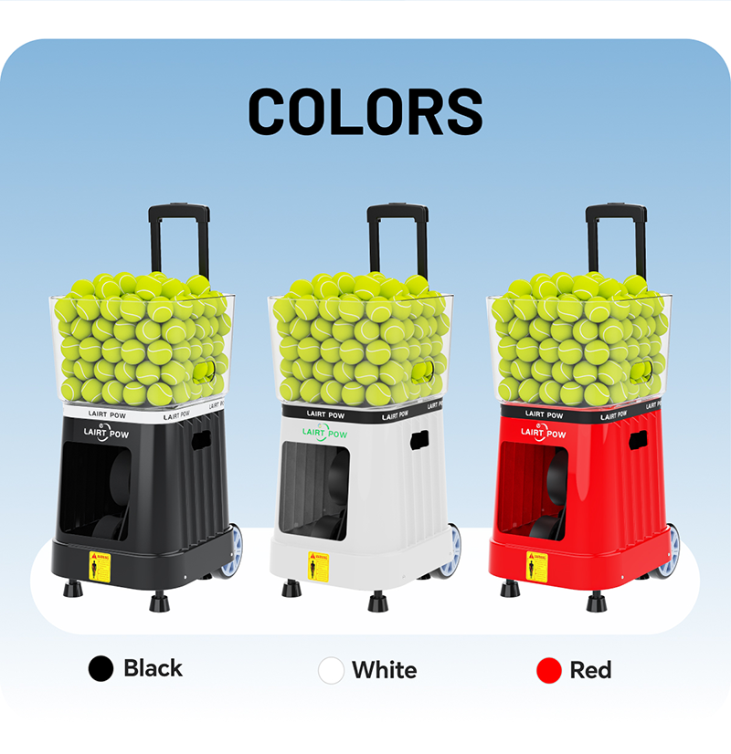 【New】LAIRTPOW LT7Pro Tennis Serving Machine, Smart AI Voice Control Tennis Trainer, 140+ Ball Capacity, 4h-6h Long Battery Life, for Tennis and Paddle Tennis Training