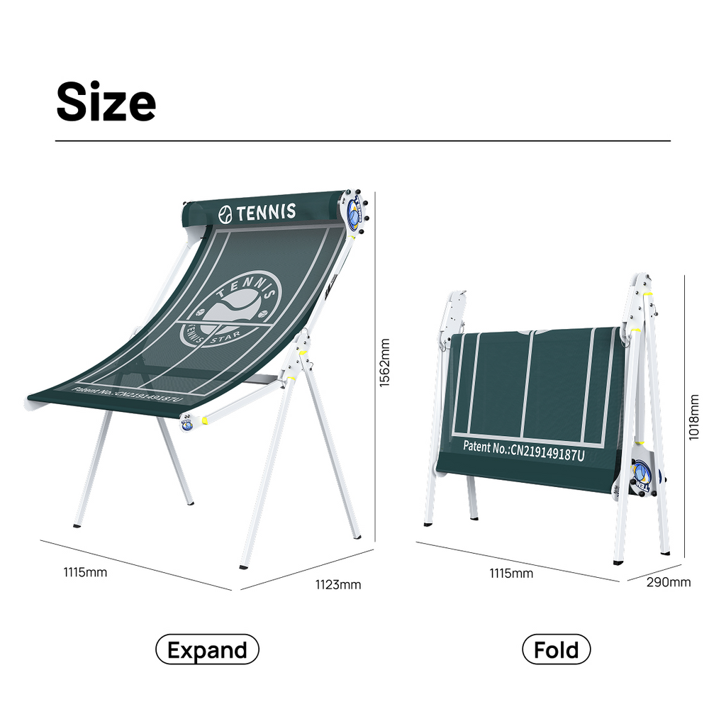 New Folding Tennis Single-person Practice Machine, Home Tennis Practice Rack, Tennis Rebound Net