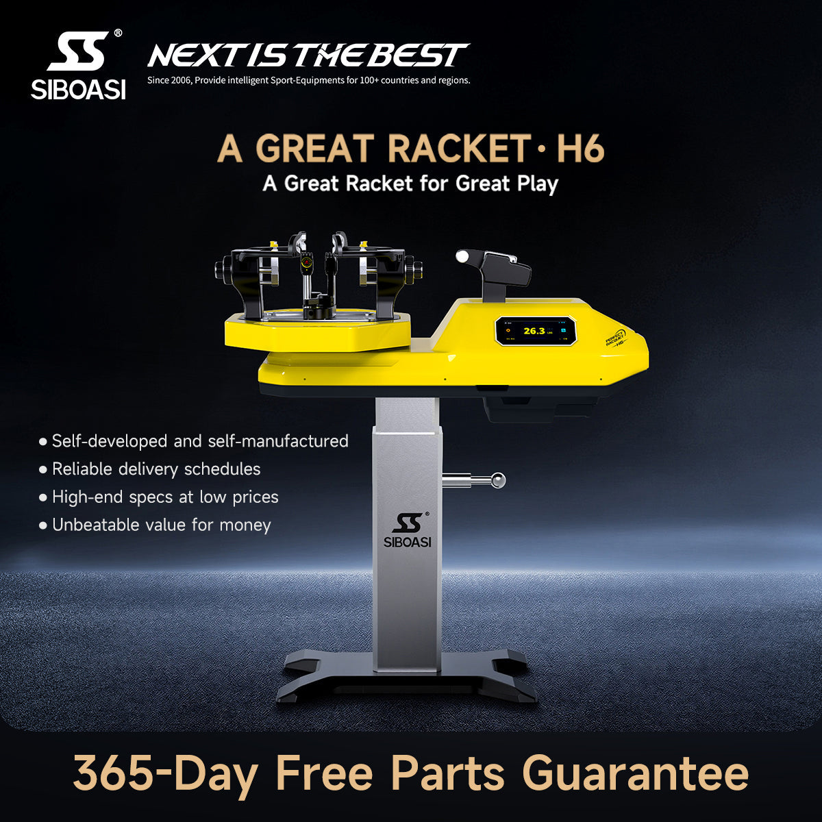 Lairtpow H6 Automatic Tennis Racket Stringing Machine / Automatic Badminton Racket Stringing Machine