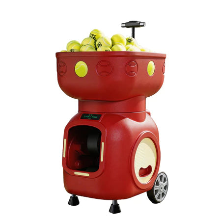 The Lairtpow LT3 Tennis Ball Machine is controlled via app and remote, comes with 120+ balls, and has a built-in 12000mAh battery for playing tennis.