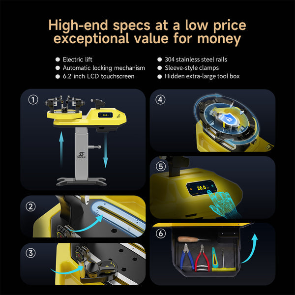 Lairtpow H6 Automatic Tennis Racket Stringing Machine / Automatic Badminton Racket Stringing Machine