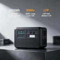 LairtPow AP2200B Portable Outdoor/Home Power Station 2232Wh 2400W 220V/60Hz 800W PV Max