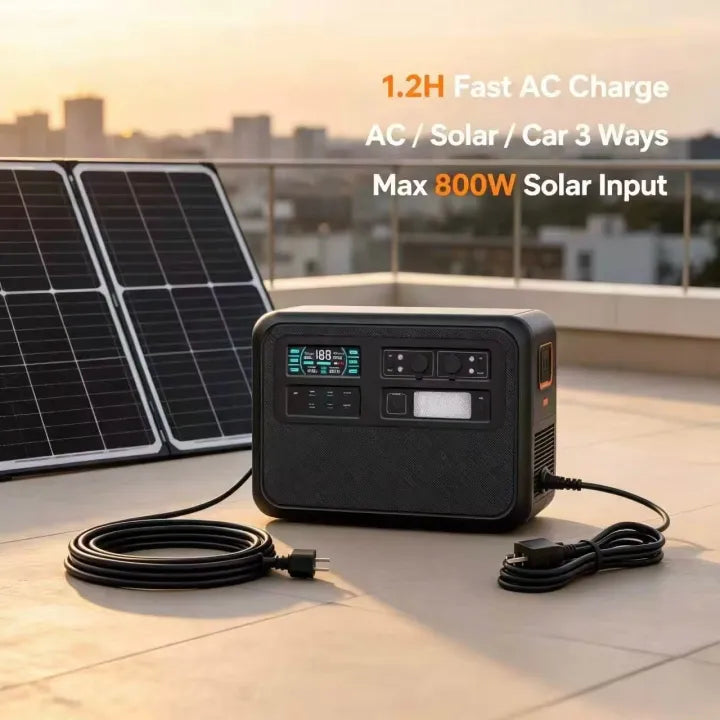 LairtPow AP2200B Portable Outdoor/Home Power Station 2232Wh 2400W 220V/60Hz 800W PV Max