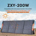 LairtPow 200W Solar Panel 18V 11A Portable Solar Panel Foldable Outdoor Suitable Most Power Station