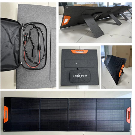 【Ready to send】LAIRTPOW ZXY-T250W/200W Portable Solar Panel 200W solar panel for Bluetti/Jackery/E-F/Uapow/DJI/Segway etc